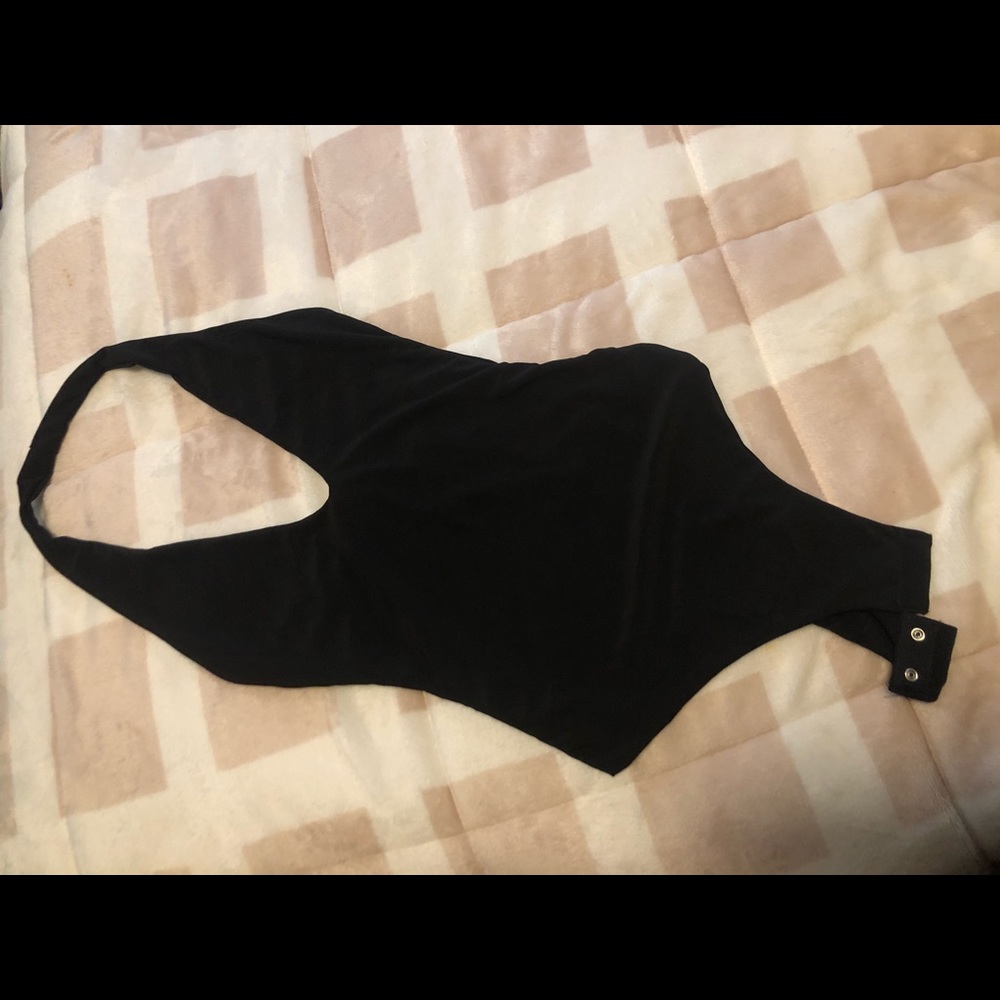 Black Back-out Bodysuit - Extra Small.